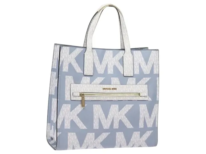 Borsa Tote in Pelle Azzurra Chiara Dorata Auth 118747 di MICHAEL KORS D'oro Blu chiaro