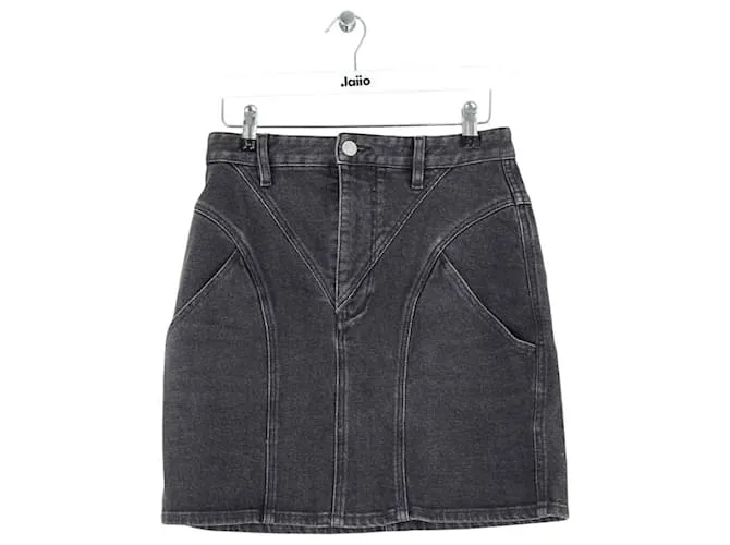 Isabel Marant Mini gonna in cotone Nero