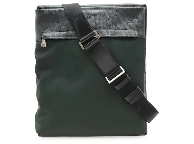 Borsa a Spalla Louis Vuitton Taiga Beluga Grigio