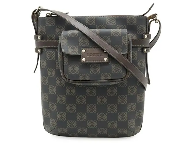 Borsa a Spalla Anagram Loewe Marrone