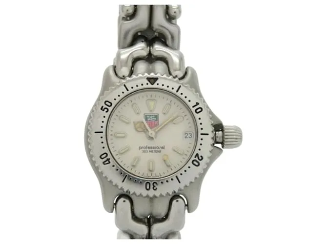 Orologio al quarzo in acciaio inossidabile TAG Heuer Sel S99.008M Argento