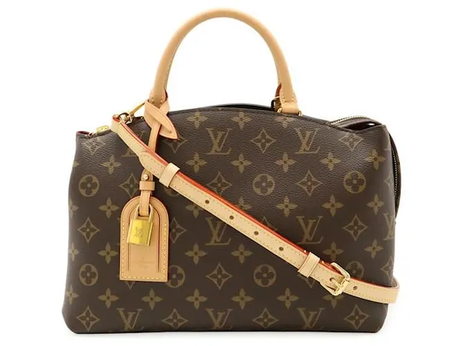Borsa a mano/spalla Petit Palais PM Monogramma Louis Vuitton Marrone