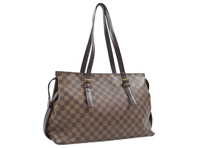 Borsa a Spalla Chelsea Damier Ebene Louis Vuitton