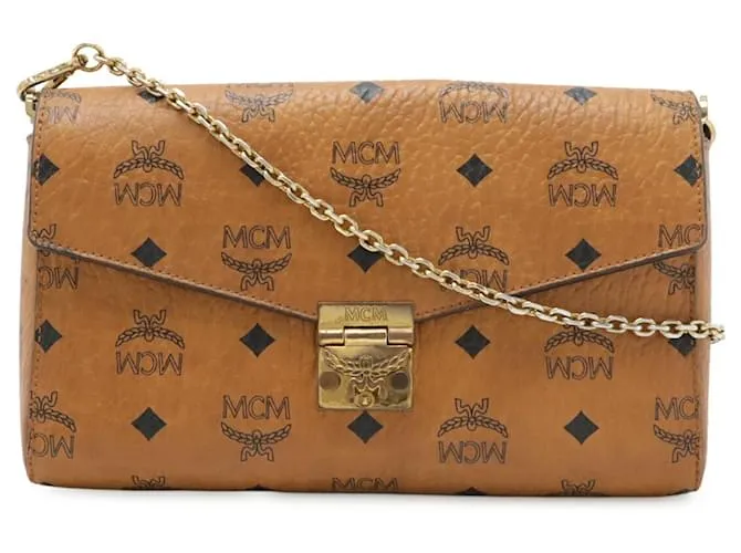 Borsa clutch nera MCM Visetos Nero