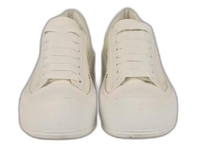 Sneakers Plimsoll Bianchi Alexander McQueen Bianco