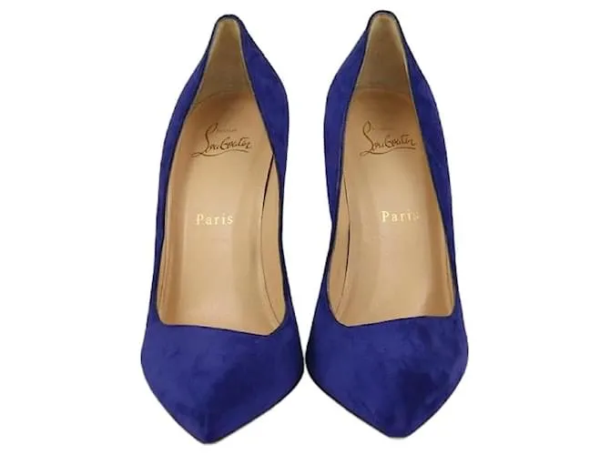 Décolleté Corneille Blu Elettrico Christian Louboutin