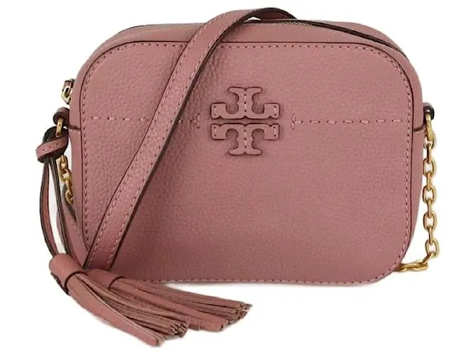 Borsa a tracolla McGraw Camera rosa Tory Burch