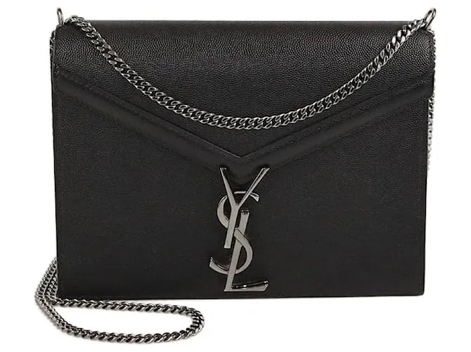 Borsa a spalla Cassandra media nera Saint Laurent Nero