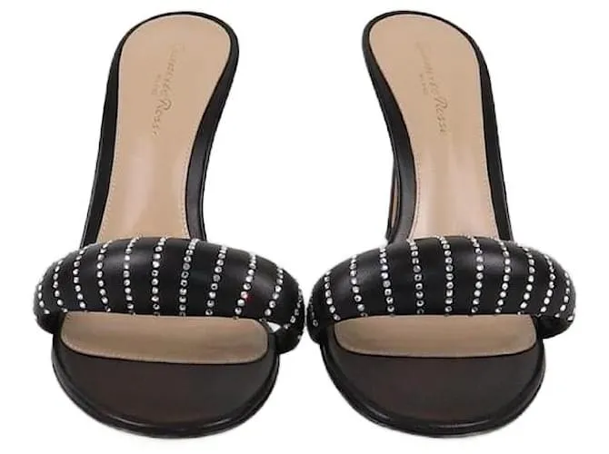 Mule Bijoux Cristallo Nere Gianvito Rossi Nero