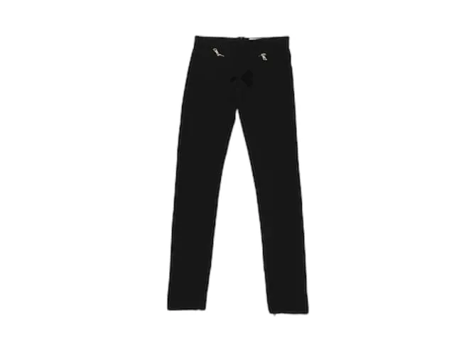 Pantaloni skinny neri con dettagli in zip Givenchy Nero