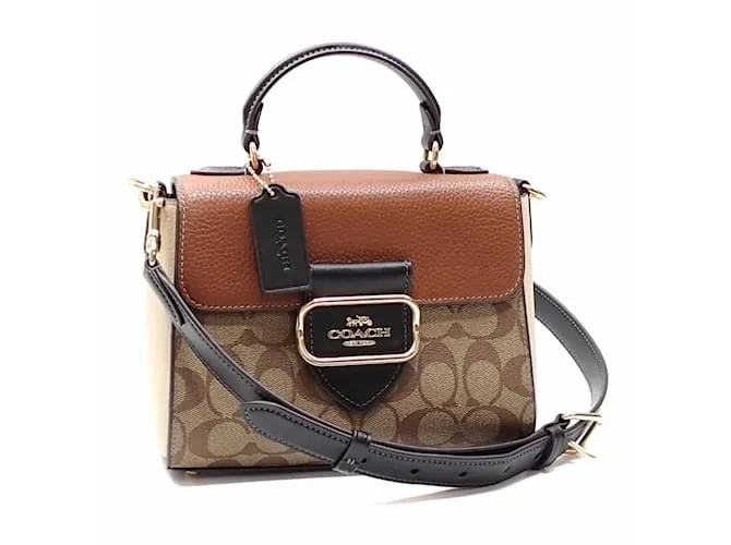 Borsa Coach Morgan con manico superiore Cachi