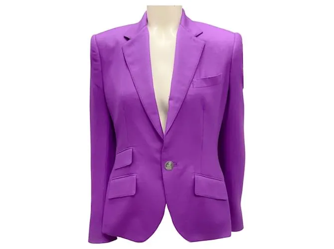 Blazer in cashmere viola Ralph Lauren Collection Porpora
