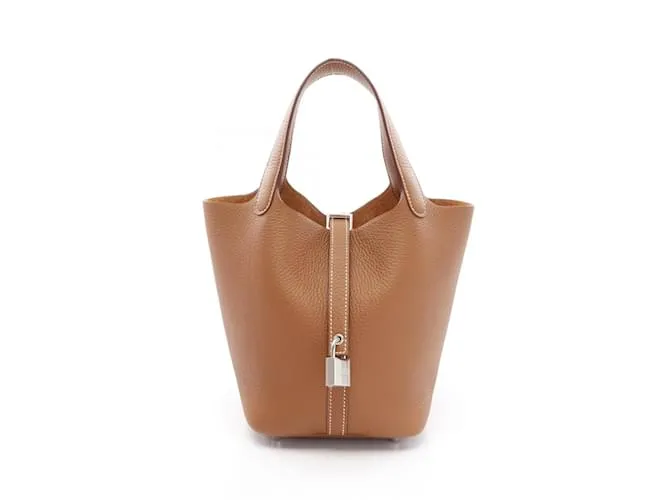 Borsa Picotin PM di Hermès Marrone