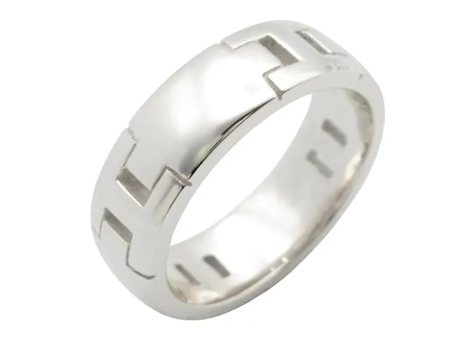 Ring Anello Hermès Ercole in oro bianco 18K Argento