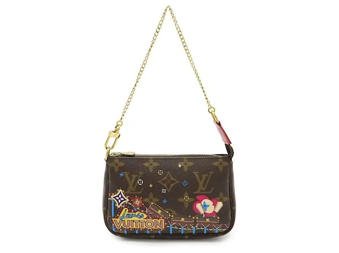 Vivienne Mini Pochette Accessorio Monogram Louis Vuitton Marrone Multicolore Monogramma