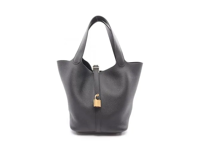 Borsa Picotin MM di Hermès Nero
