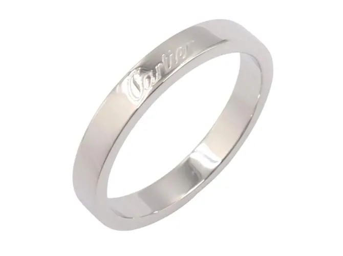 Anello C di Cartier in Platino 950 Argento