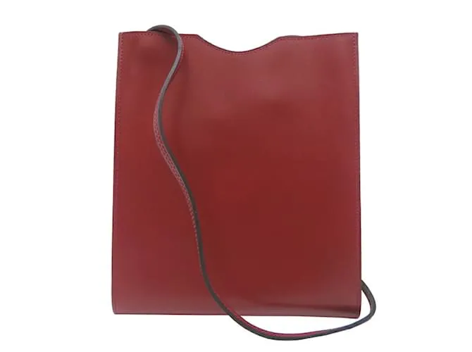 Borsa a spalla Onimaitou di Hermès in Bordeaux Rosso Bordò