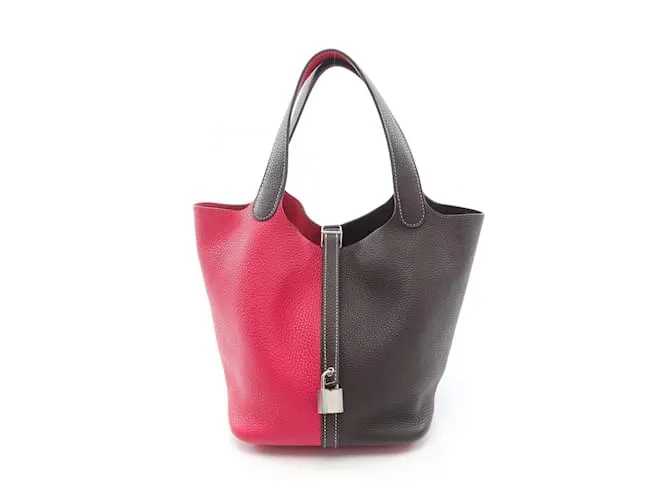 Borsa Hermès Picotin Lock MM Kazak Marrone Rosa