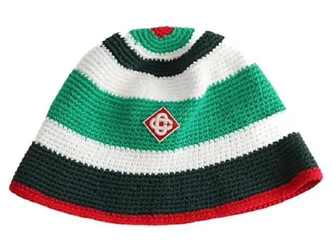 Casablanca Cappello di Cotone Verde