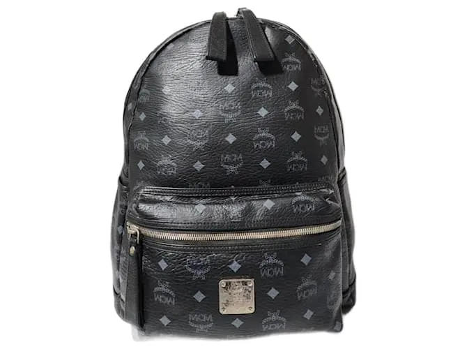 Zaino in tela MCM Stark Classic Visetos Nero/Grigio