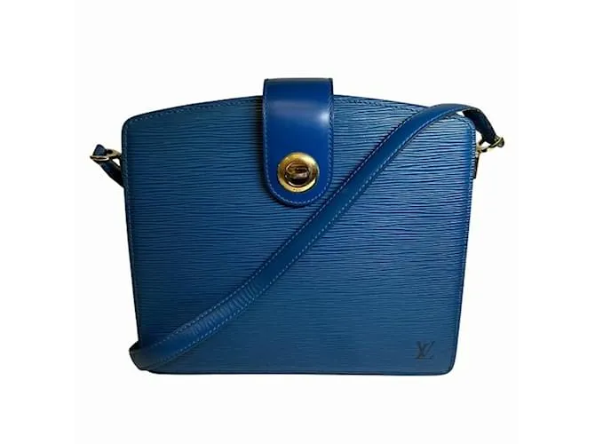 Borsa a Spalla Capuchin Epi Louis Vuitton Blu