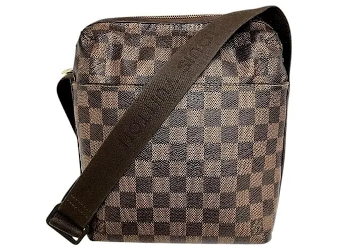 Borsa a Spalla Bobur Trotter Damier Louis Vuitton Marrone