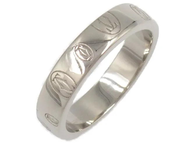 Anello Buon Compleanno Cartier in Oro Bianco 18K D'oro