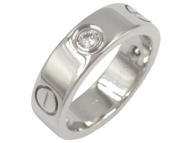 Anello Cartier Love 3PD in oro bianco 18K