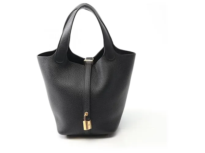 Borsa Picotin Lock PM di Hermès Nero