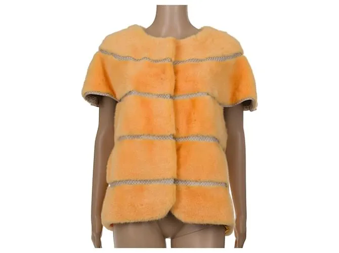Autre Marque Vestiario NON FIRMATO in Pelliccia Arancione - 102249