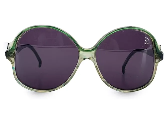 Yves Saint Laurent Occhiali da sole vintage verdi DIETILLA 50/18 130mm Verde