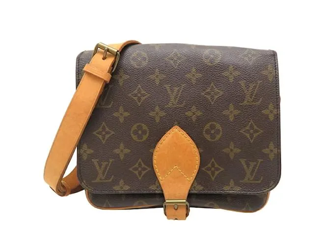 Borsa a Spalla Cartesier Donna Louis Vuitton Marrone Monogramma