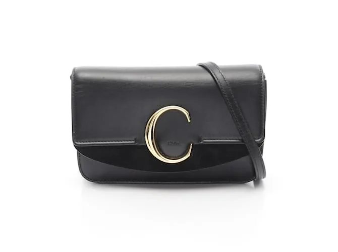 Borsa a Spalla C-Chain di Chloé Nero