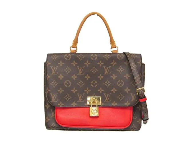 Borsa a mano Monogram Marignan Louis Vuitton Rosso Monogramma