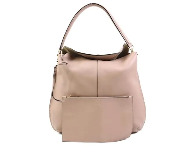 Borsa T-Case di Tod's in pelle rosa beige