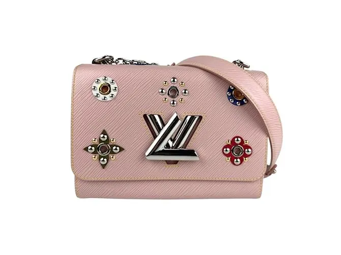 Borsa a Spalla Epi Twist MM di Louis Vuitton Rosa
