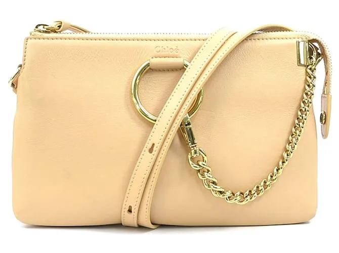 Borsa a Spalla Chloé FAYE in Rosa Beige