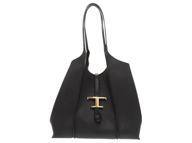 Borsa in pelle nera T-Timeless Small di Tod's Nero
