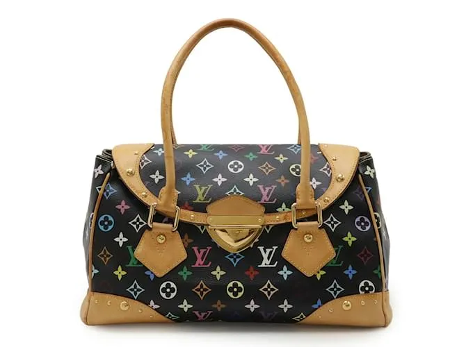 Borsa a Spalla Beverly GM Monogram Multicolore Louis Vuitton Nero