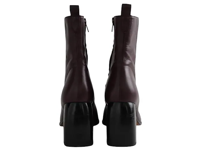 Bash Stivali in Pelle Bordeaux Bordò