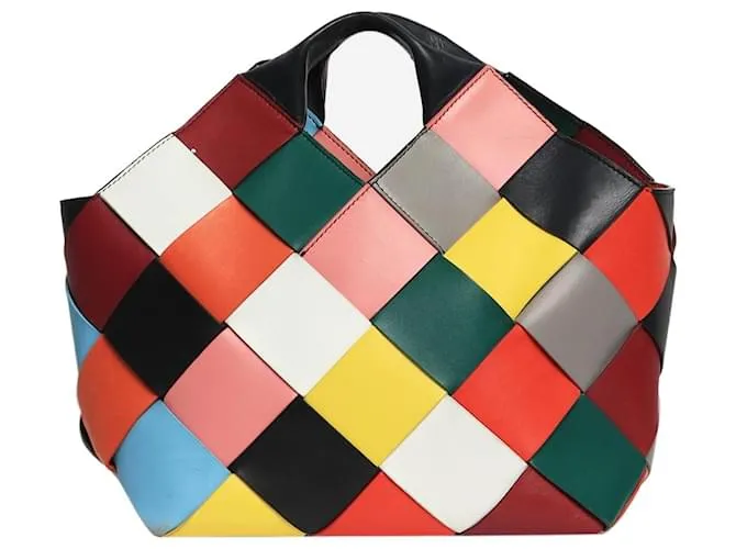 Loewe Borsa tote in pelle intrecciata multicolore