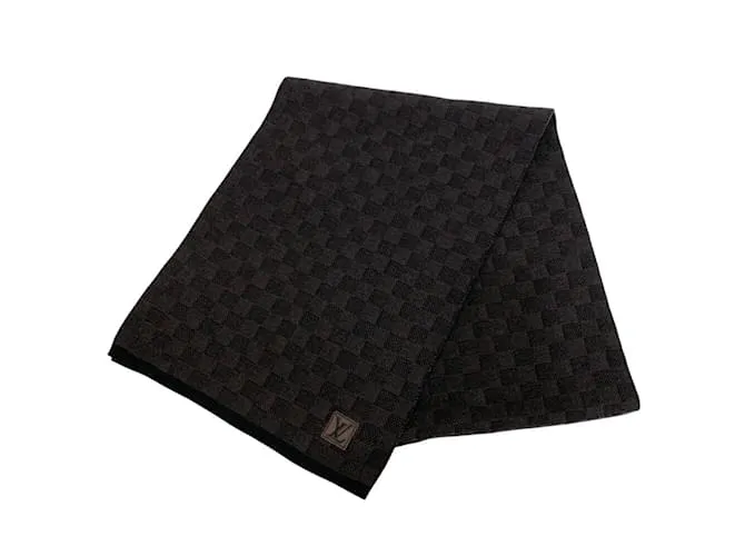 Sciarpa Petit Damier Louis Vuitton M70029 Marrone Nero