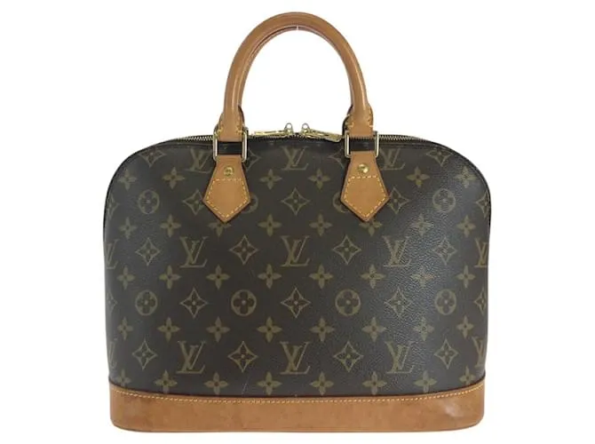 Borsa a mano Alma Monogram Louis Vuitton Metallico Bronzo