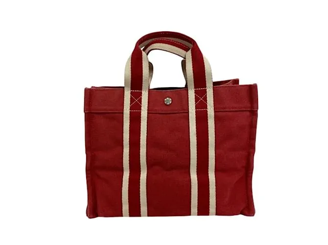 Borsa a mano Hermès Bora Coquillage PM Bianco Rosso