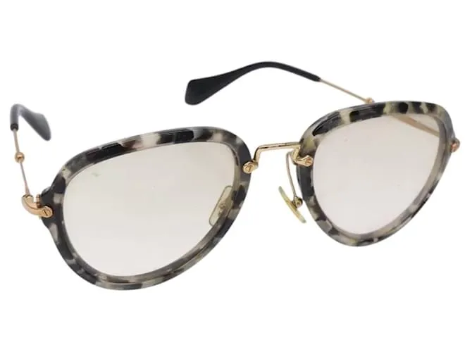 Occhiali da sole Miu Miu in metallo dorato Auth BA3723 D'oro