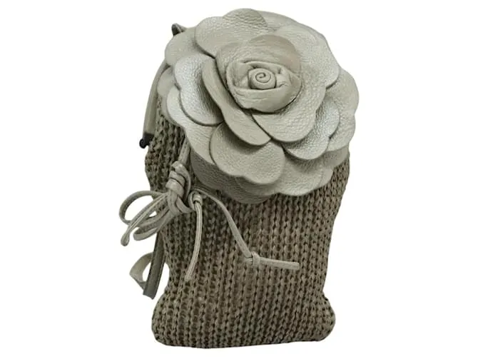 Autre Marque Borsa a Spalla in Pelle Beige Auth mr1037 di BOTTEGA VENETA