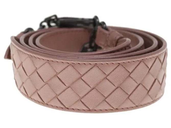 Autre Marque Cinghia a Spalla in Pelle INTRECCIATO BOTTEGA VENETA 44,5""" Rosa Auth am5637V