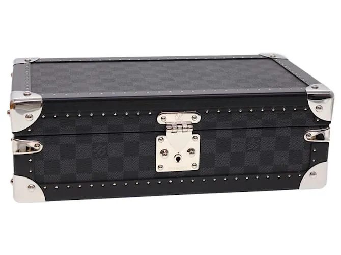 ASTUCCIO PER OROLOGIO LOUIS VUITTON Damier Graphite Coffret 8 Montor Trunk N48226 40463SV Damier ebene