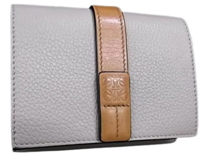 Portafoglio Trifold Anagram Loewe Marrone Grigio